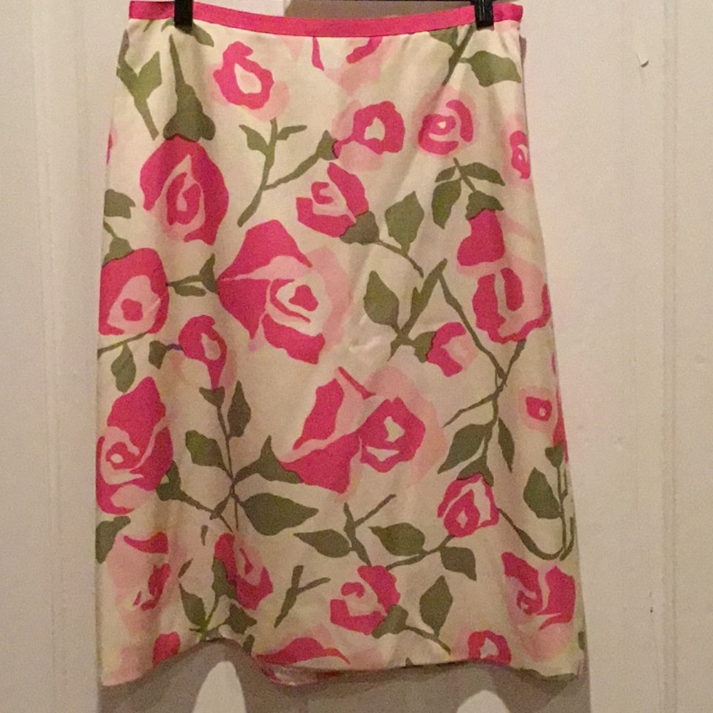 Etcetera silk skirt